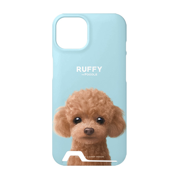 Ruffy the Poodle Under Card Hard Case
