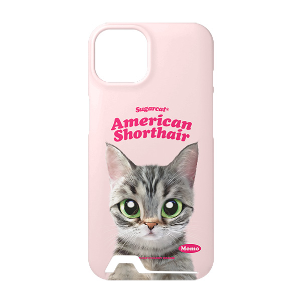 Momo the American shorthair cat Type Under Card Hard Case