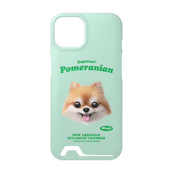 Mingk the Pomeranian TypeFace Under Card Hard Case