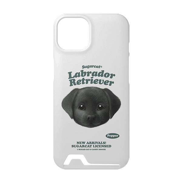 Pepper the Labrador Retriever TypeFace Under Card Hard Case