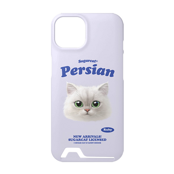 Ruby the Persian TypeFace Under Card Hard Case