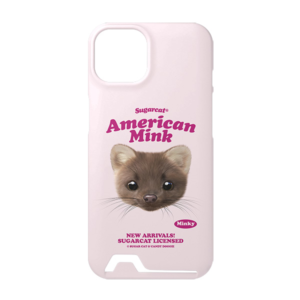 Minky the American Mink TypeFace Under Card Hard Case