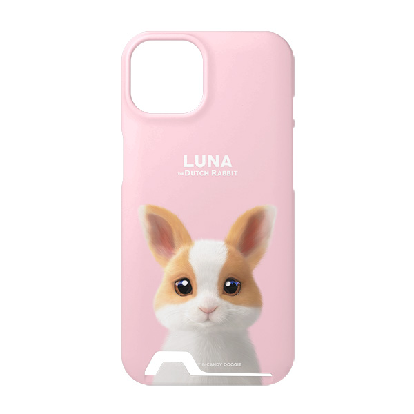 Luna the Dutch Rabbit Under Card Hard Case