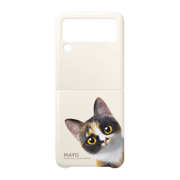 Mayo the Tricolor cat Peekaboo Hard Case for ZFLIP series