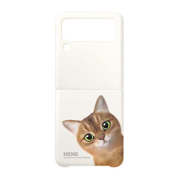 Nene the Abyssinian Peekaboo Hard Case for ZFLIP series