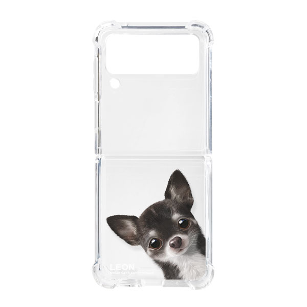 Leon the Chihuahua Peekaboo Shockproof Gelhard Case for ZFLIP series