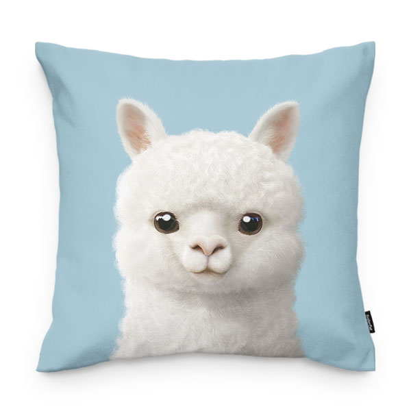 Angsom the Alpaca Throw Pillow
