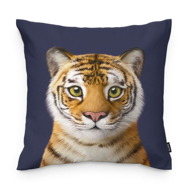 Tigris the Siberian Tiger Throw Pillow