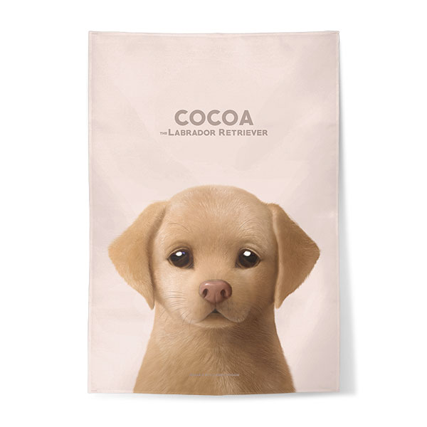 Cocoa the Labrador Retriever Fabric Poster
