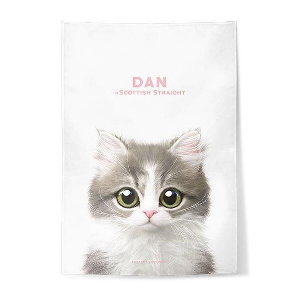 Dan the Kitten Fabric Poster