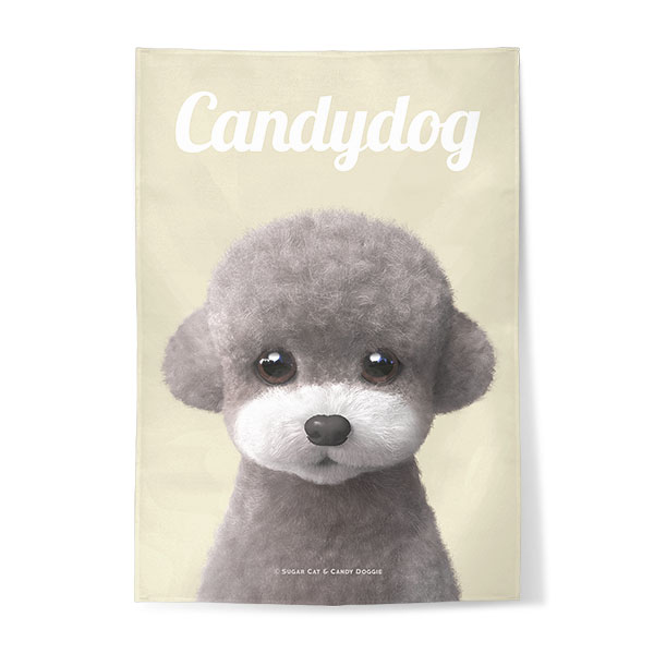 Earlgray the Poodle Magazine Fabric Poster