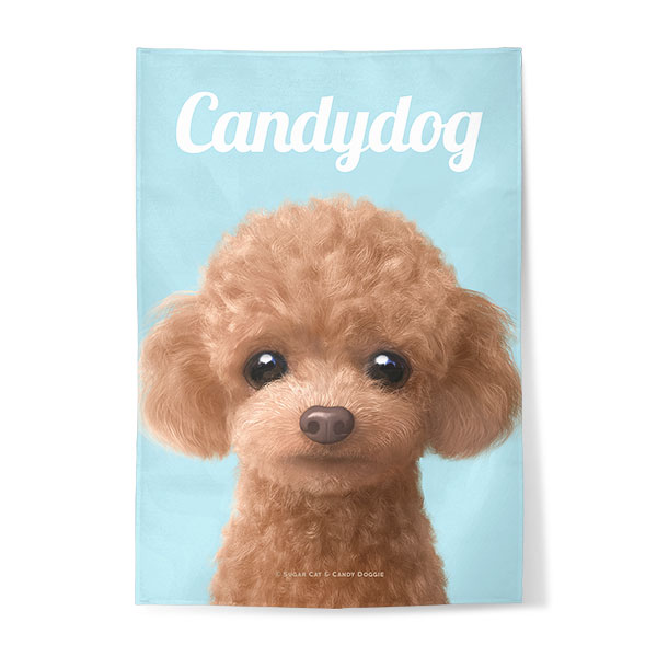 Ruffy the Poodle Magazine Fabric Poster