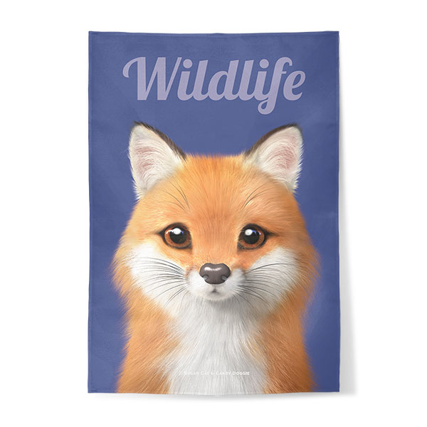 Maple the Red Fox Magazine Fabric Poster