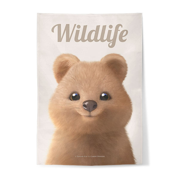 Toffee the Quokka Magazine Fabric Poster