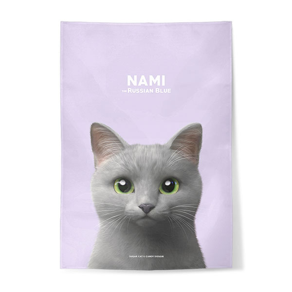Nami the Russian Blue Fabric Poster