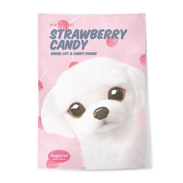 Doori’s Strawberry Candy New Patterns Fabric Poster