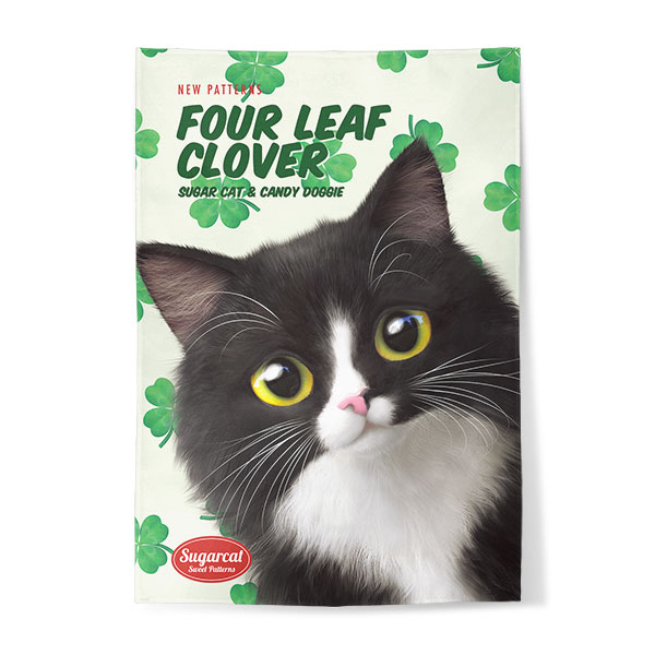 Lucky&#039;s Four Leaf Clover New Patterns Fabric Poster