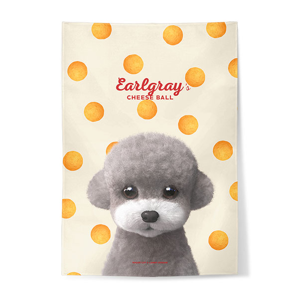 Earlgray the Poodle&#039;s Cheese Ball Fabric Poster