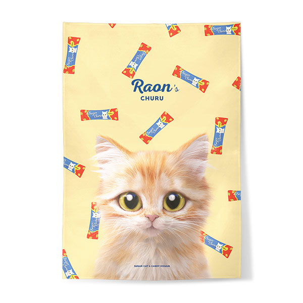 Raon the Kitten’s Churu Fabric Poster