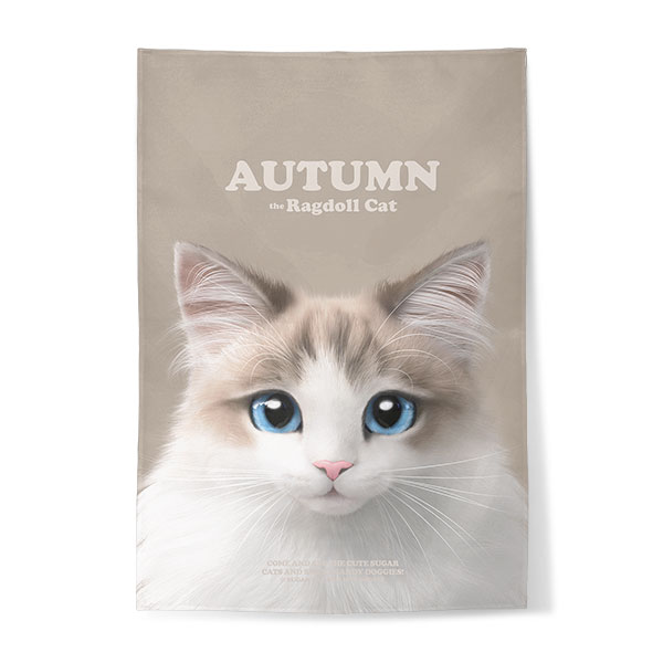 Autumn the Ragdoll Retro Fabric Poster