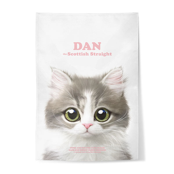 Dan the Kitten Retro Fabric Poster