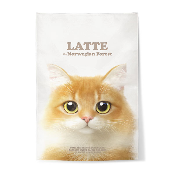 Latte Retro Fabric Poster