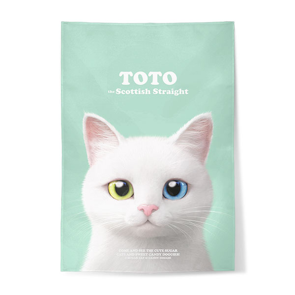 Toto the Scottish Straight Retro Fabric Poster