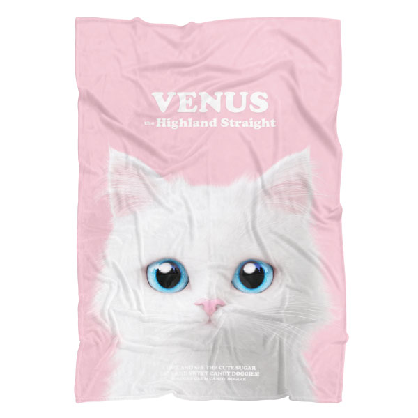 Venus Retro Fleece Blanket