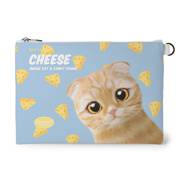 Cheddar’s Cheese New Patterns Leather Flat Pouch