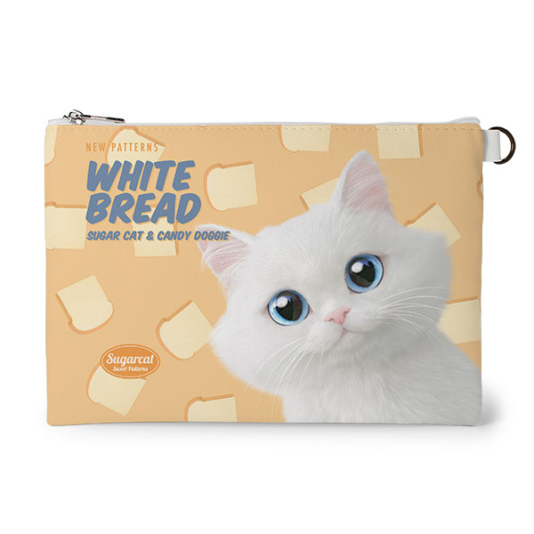 Soondooboo’s White Bread New Patterns Leather Flat Pouch