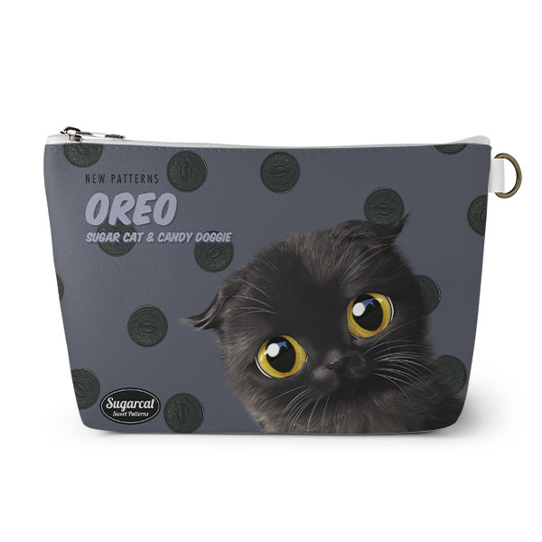 Gimo’s Oreo New Patterns Leather Triangle Pouch