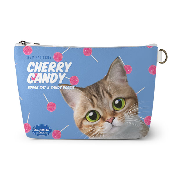 Mar’s Cherry Candy New Patterns Leather Triangle Pouch