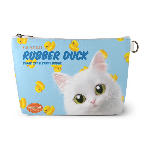 Ria’s Rubber Duck New Patterns Leather Triangle Pouch