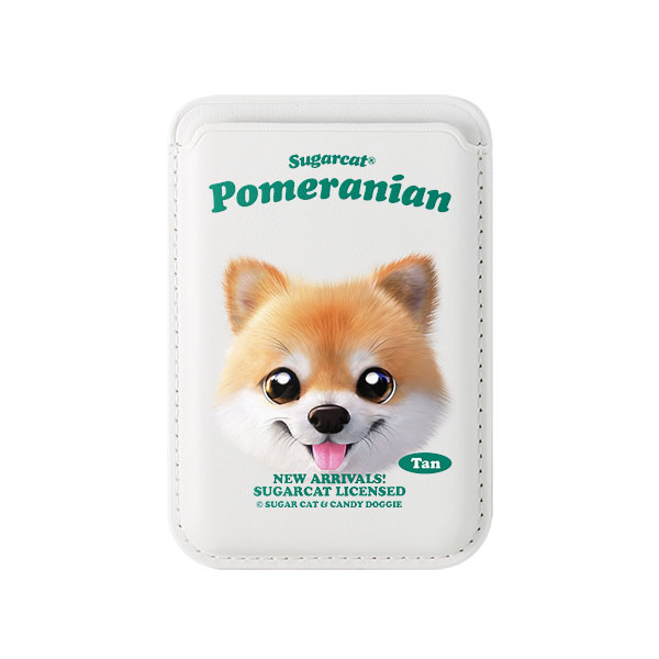 Tan the Pomeranian TypeFace Magsafe Card Wallet