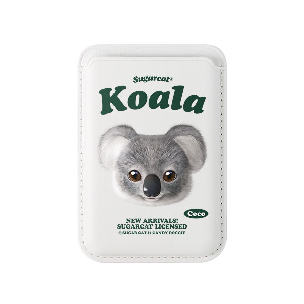 Coco the Koala TypeFace Magsafe Card Wallet
