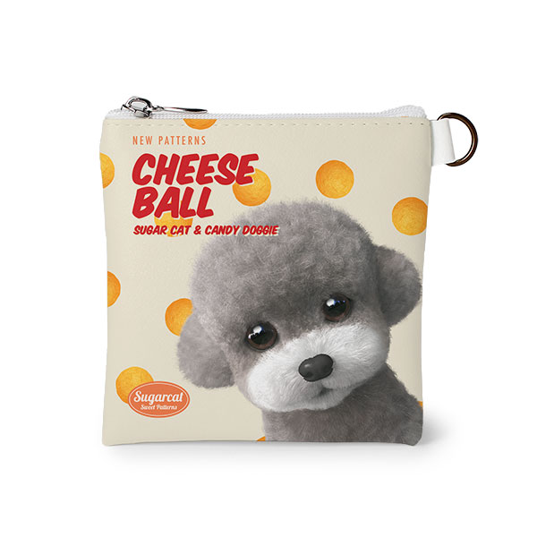 Earlgray the Poodle&#039;s Cheese Ball New Patterns Mini Flat Pouch