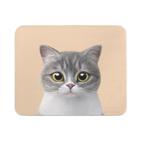 Moon the British Cat Mouse Pad