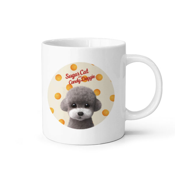Earlgray the Poodle&#039;s Cheese Ball Script Logo Mug