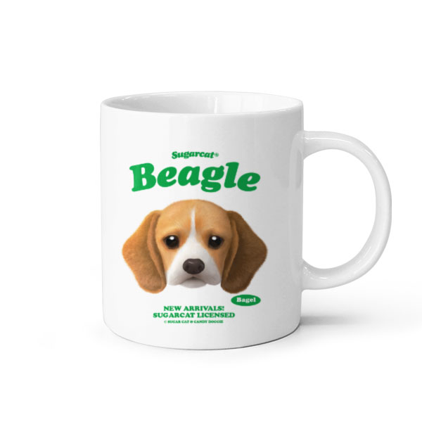 Bagel the Beagle TypeFace Mug