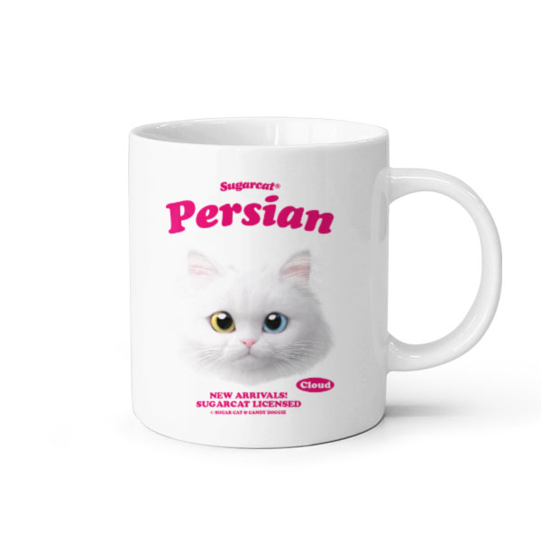 Cloud the Persian Cat TypeFace Mug