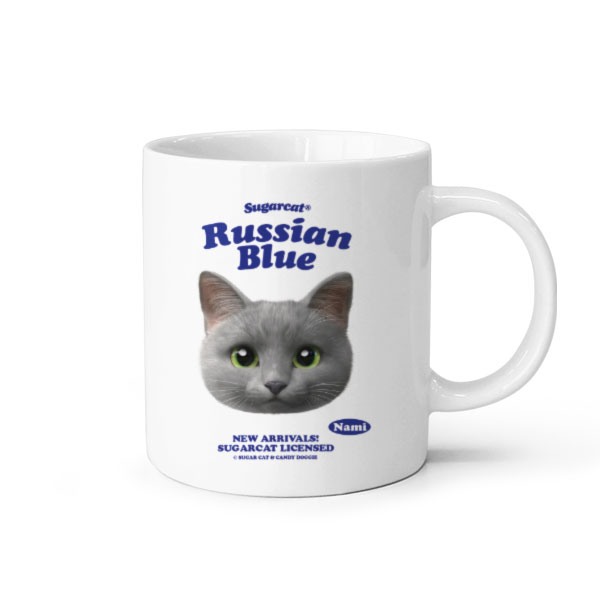 Nami the Russian Blue TypeFace Mug