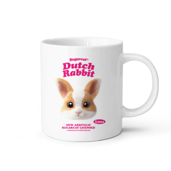 Luna the Dutch Rabbit TypeFace Mug