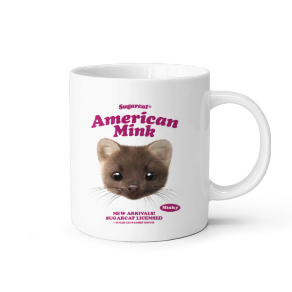 Minky the American Mink TypeFace Mug