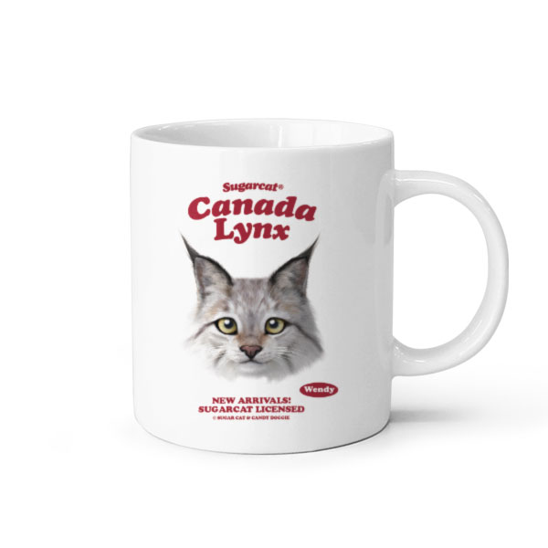 Wendy the Canada Lynx TypeFace Mug