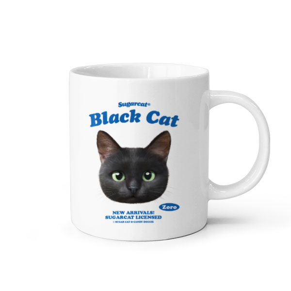 Zoro the Black Cat TypeFace Mug