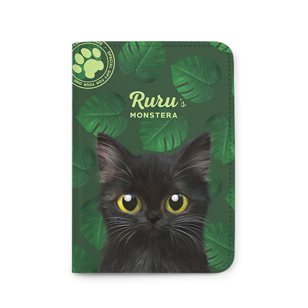 Ruru the Kitten’s Monstera Passport Case