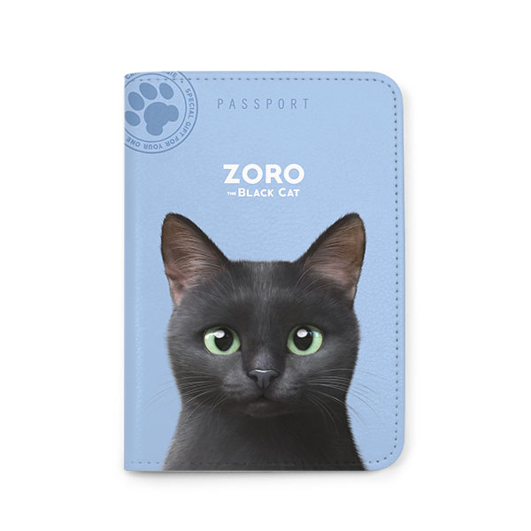 Zoro the Black Cat Passport Case