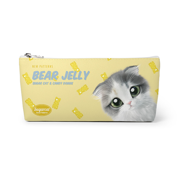 Joy the Kitten’s Gummy Baers Jelly New Patterns Leather Triangle Pencilcase