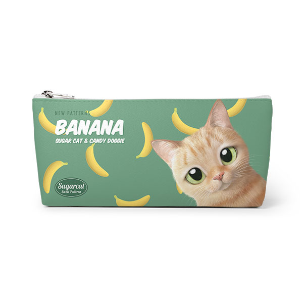 Luny’s Banana New Patterns Leather Triangle Pencilcase