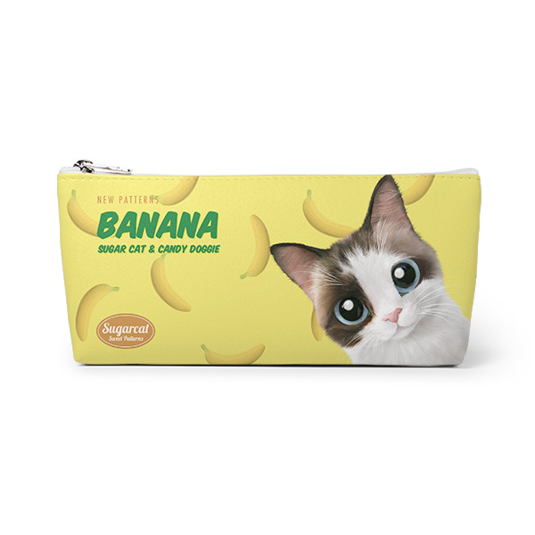 Tino’s Banana New Patterns Leather Triangle Pencilcase